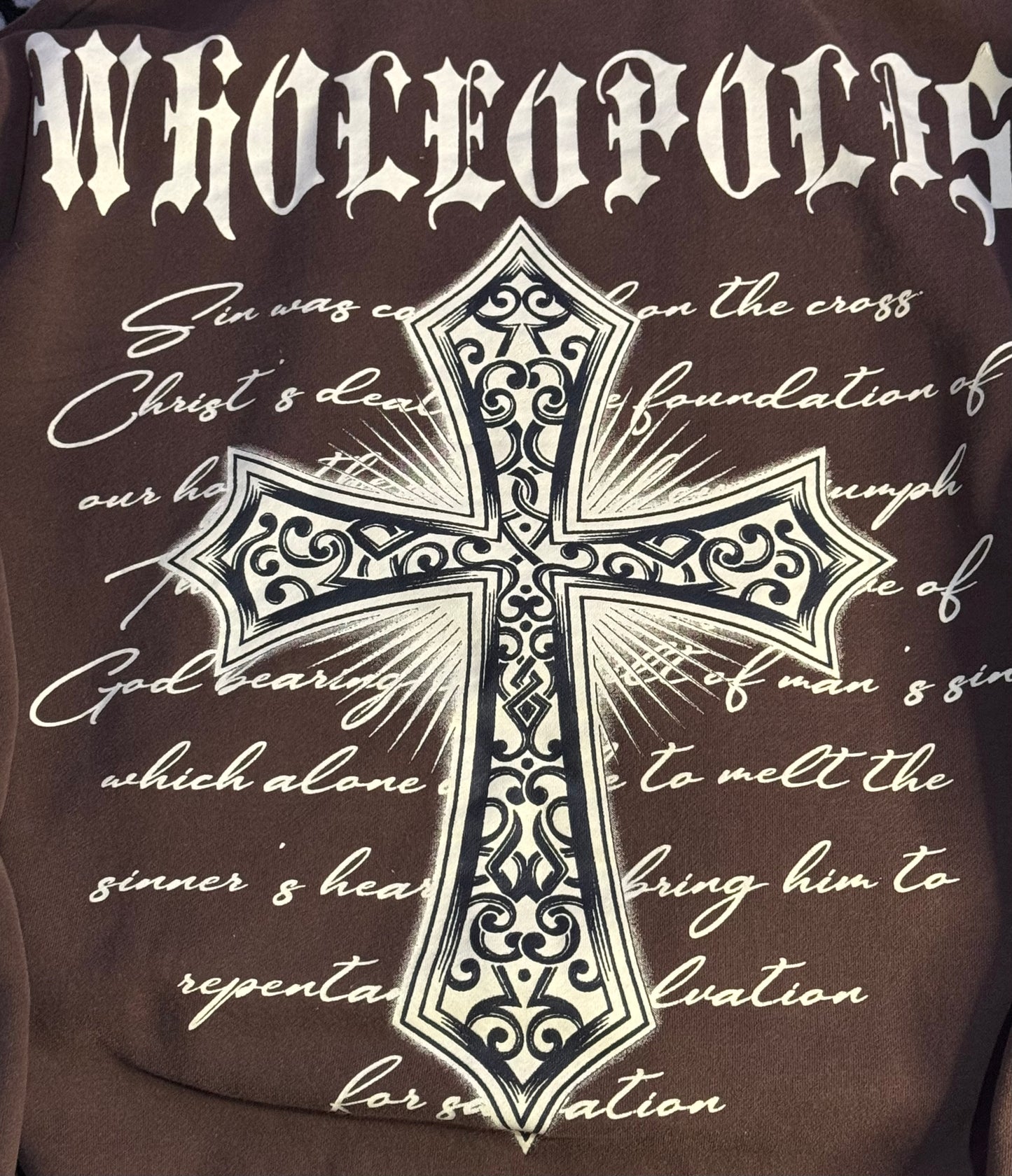 Wholeopolis XL Brown Men’s Hoodie Great Condition 100% Cotton