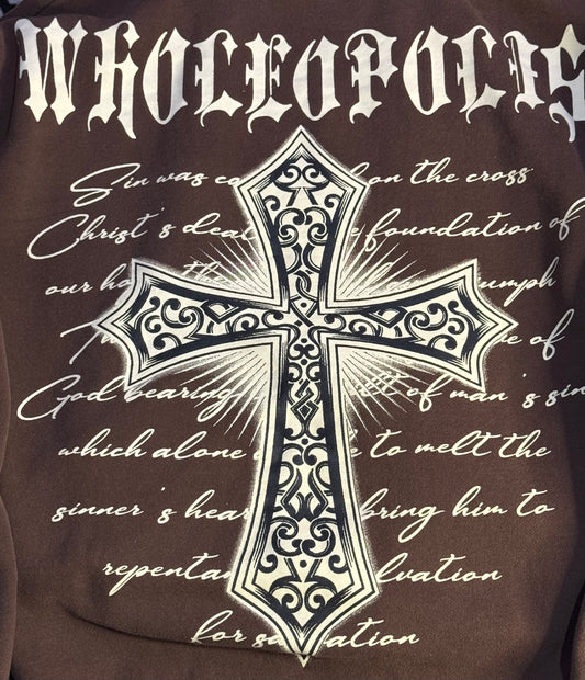 Wholeopolis XL Brown Men’s Hoodie Great Condition 100% Cotton