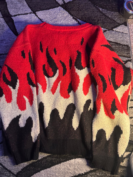 Zara Flames Crewneck